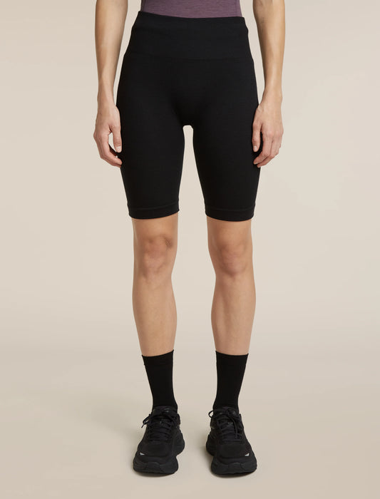Women's Merino Blend 260 Seamless Rib 8" High Rise Shorts