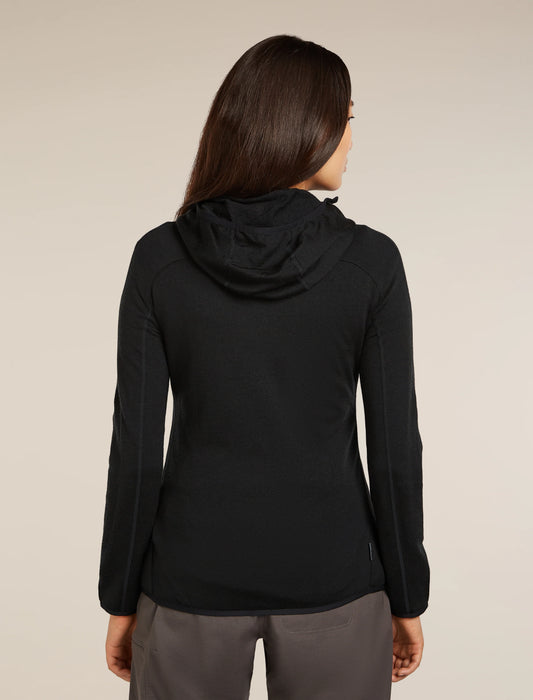 Women's Merino Blend Quantum Hybrid Long Sleeve Zip Hoodie