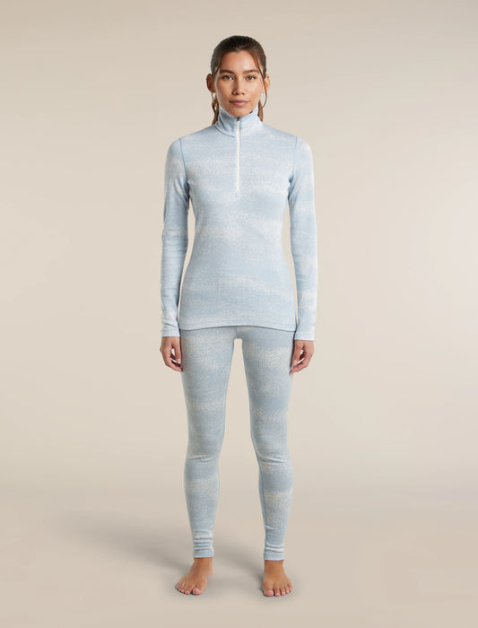 Women's Merino 260 Oasis Vertex Long Sleeve Thermal Half Zip Chillwave