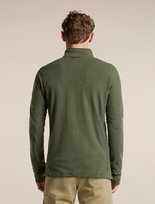 Men's Merino 400 RealFleece™ Grid Peaksland Long Sleeve Half Zip