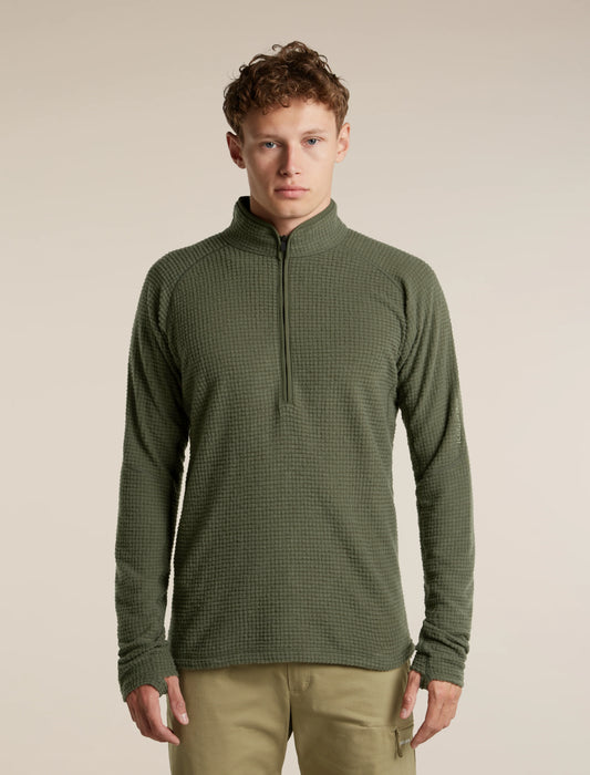 Men's Merino 400 RealFleece™ Grid Peaksland Long Sleeve Half Zip